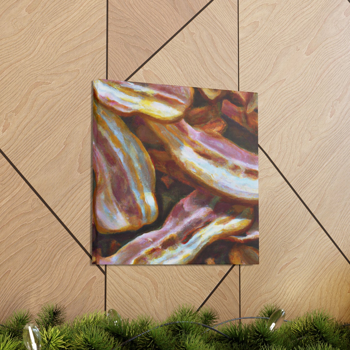 "Sizzling Bacon Realism" - Canvas