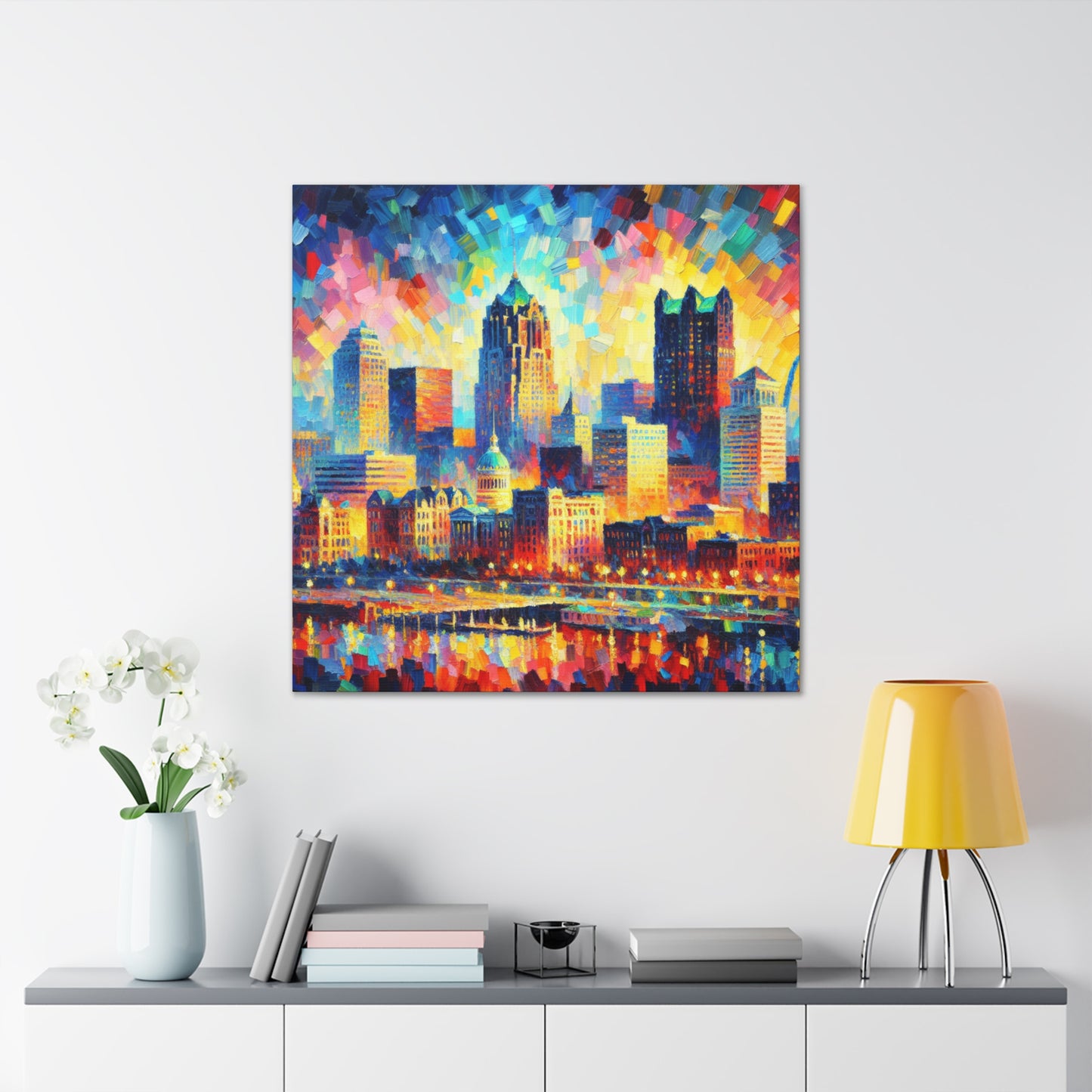 "Urban Symphony Unveiled" - Canvas