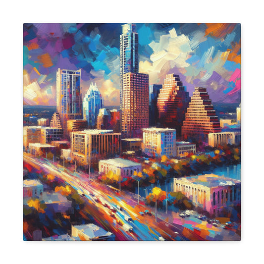 "Vibrant Urban Dreams" - Canvas