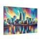 "Charlotte's Vibrant Urban Canvas" - Canvas