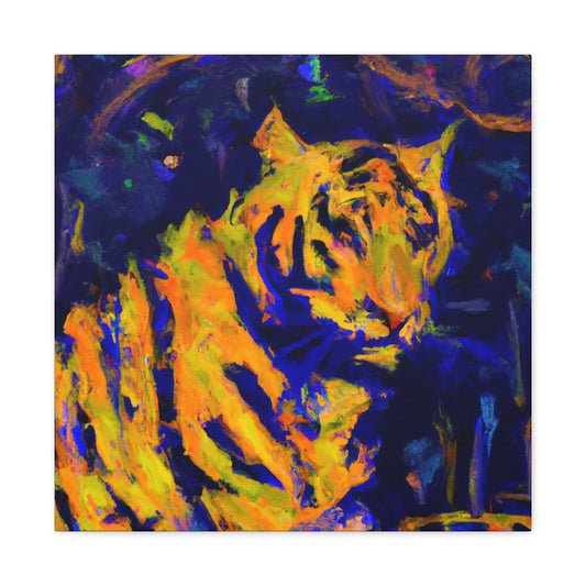 Tiger's Abstract Roar - Canvas