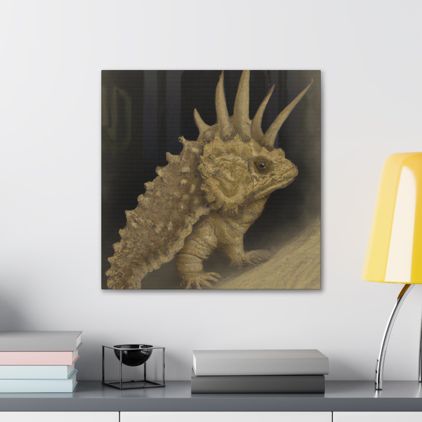 Horned Lizard Graffiti - Canvas