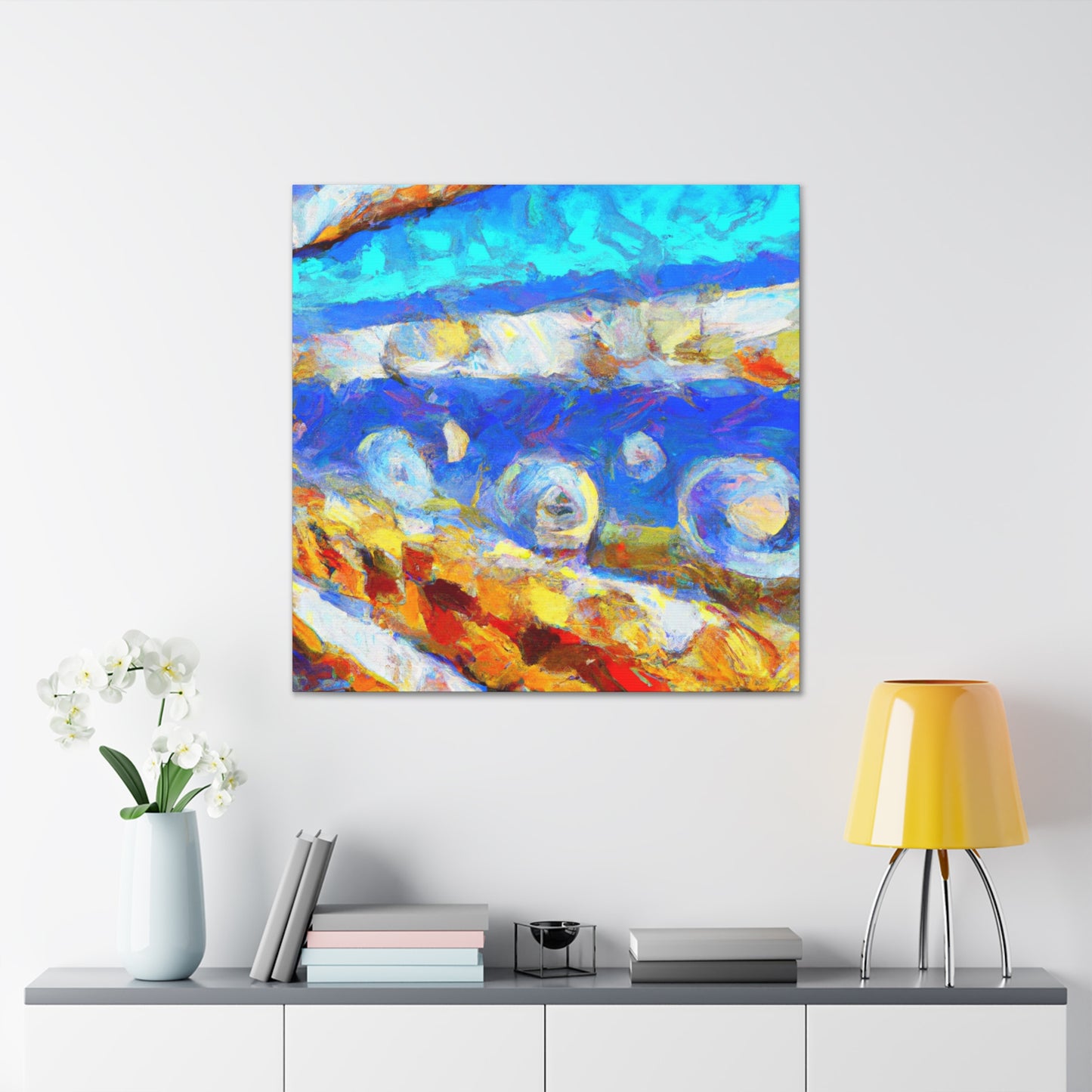 "Seawall on the Horizon" - Canvas