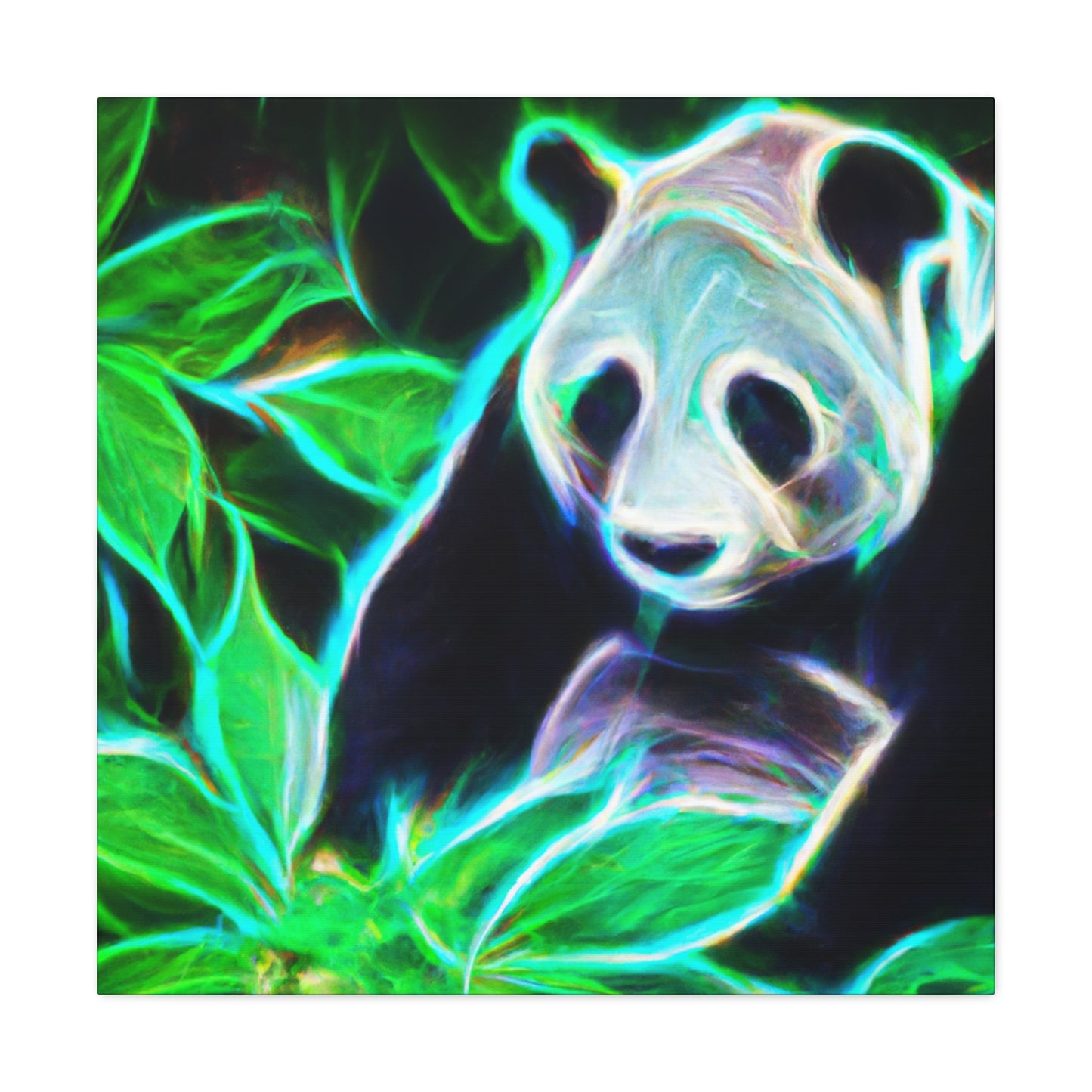 Giant Panda Mosaic Art - Canvas