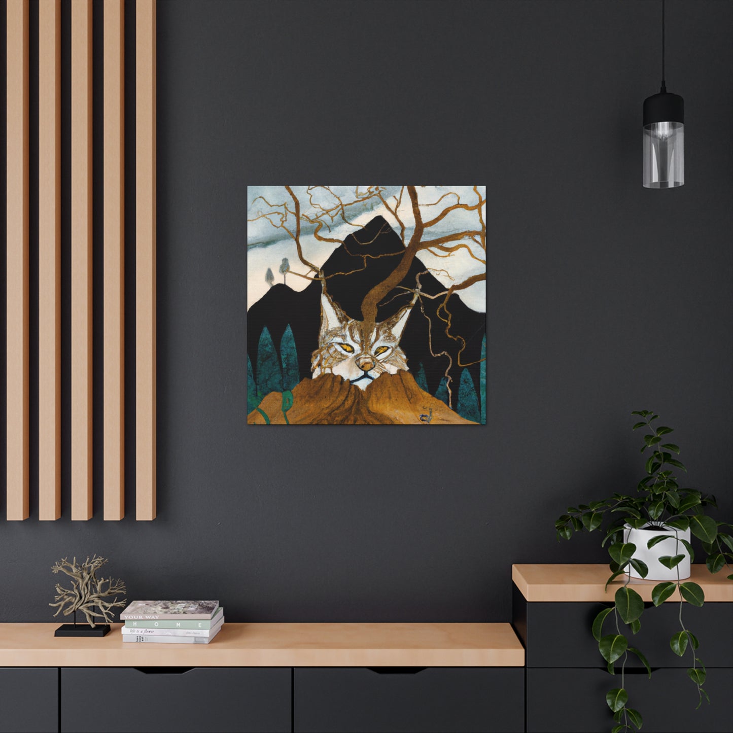 Lynx in Surrealism - Canvas