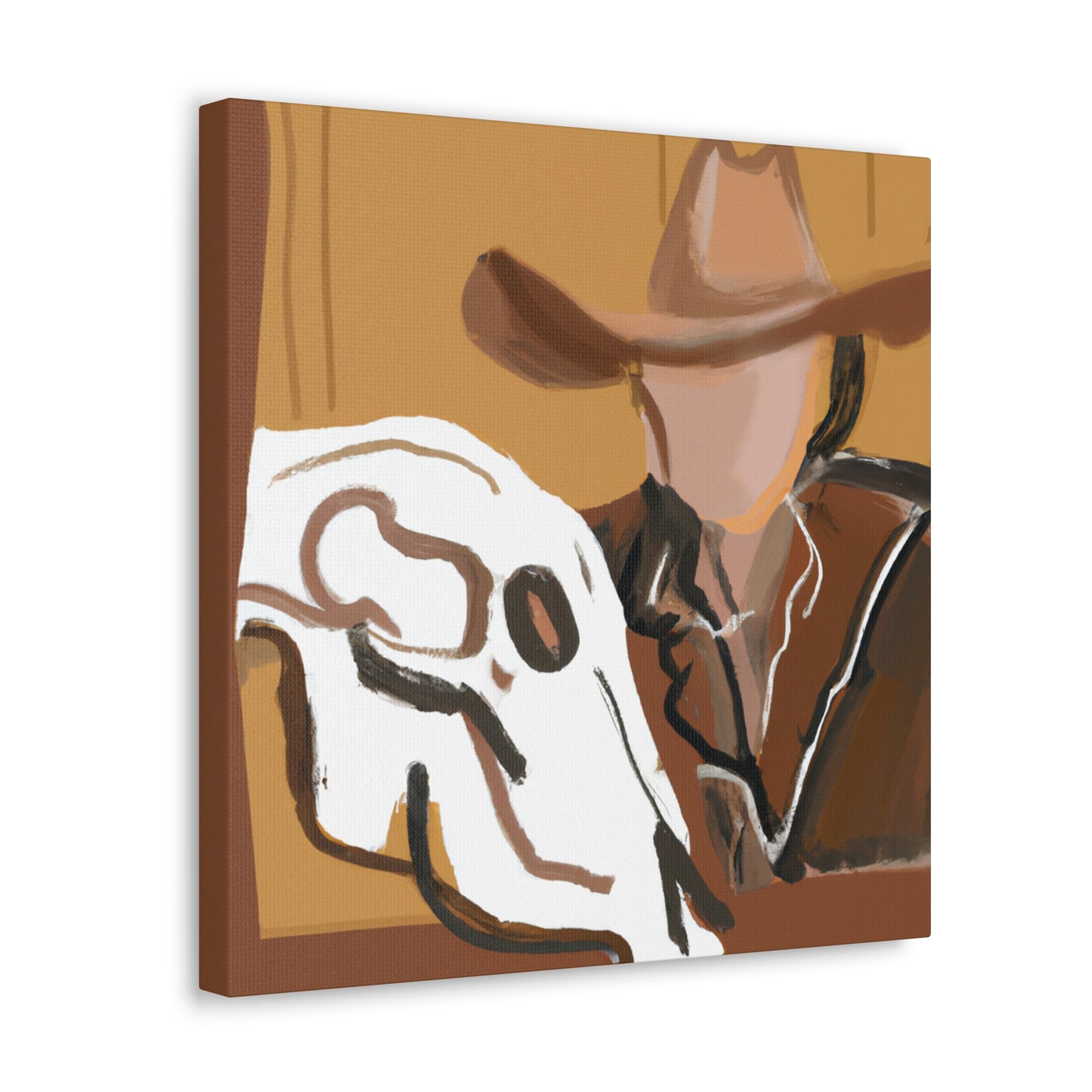 Cow Skull Reflection - Canvas