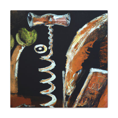 "Corkscrew Abstract Mystery". - Canvas