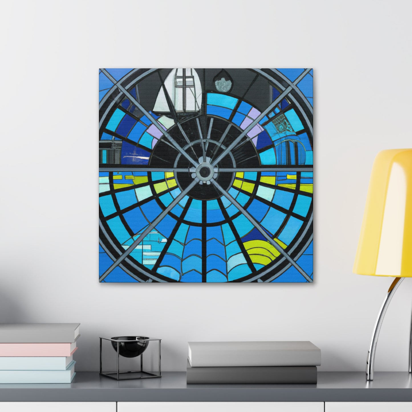 "Charted Seas of Deco" - Canvas