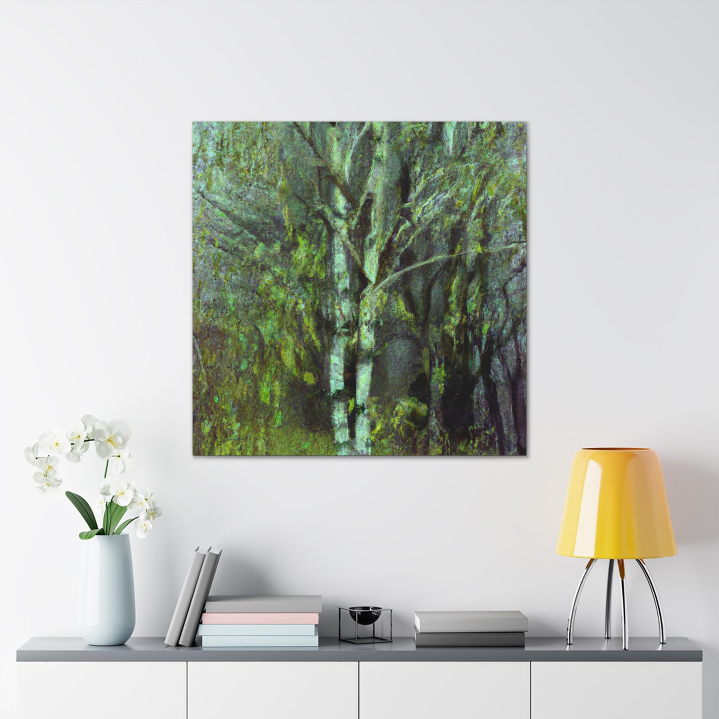 Birch Tree Impressionism - Canvas