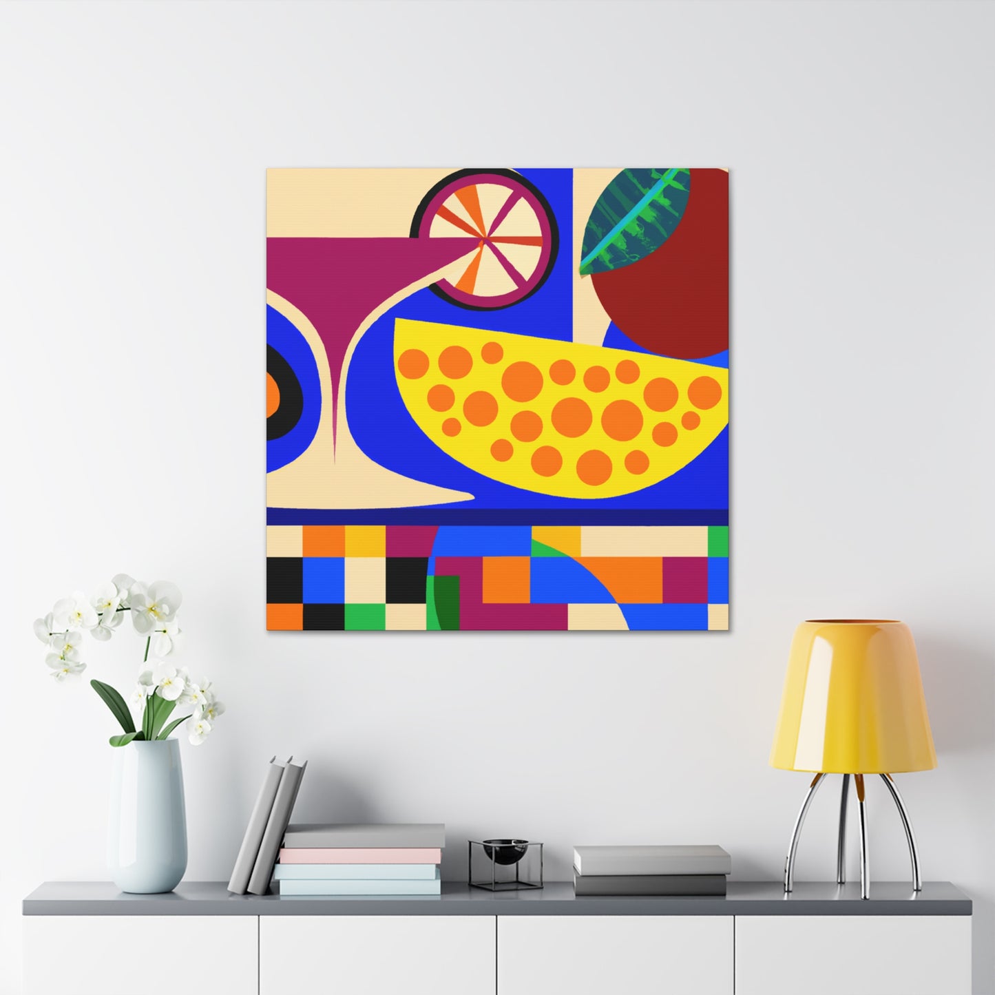 "Fruity Art Deco Bliss" - Canvas