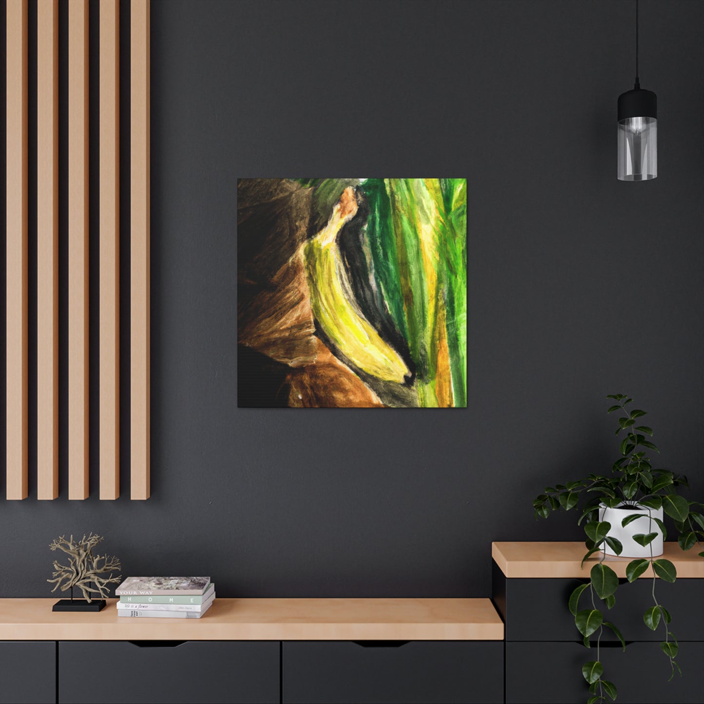 Bananna Garden Delight. - Canvas