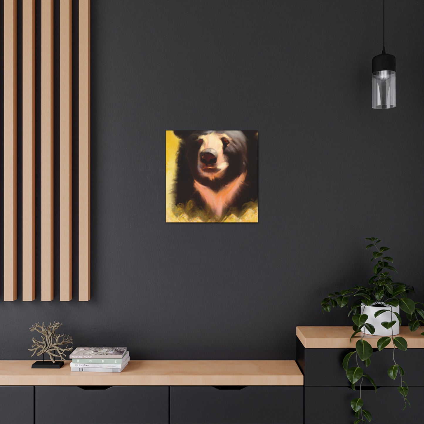 "Bear amidst Wilderness" - Canvas