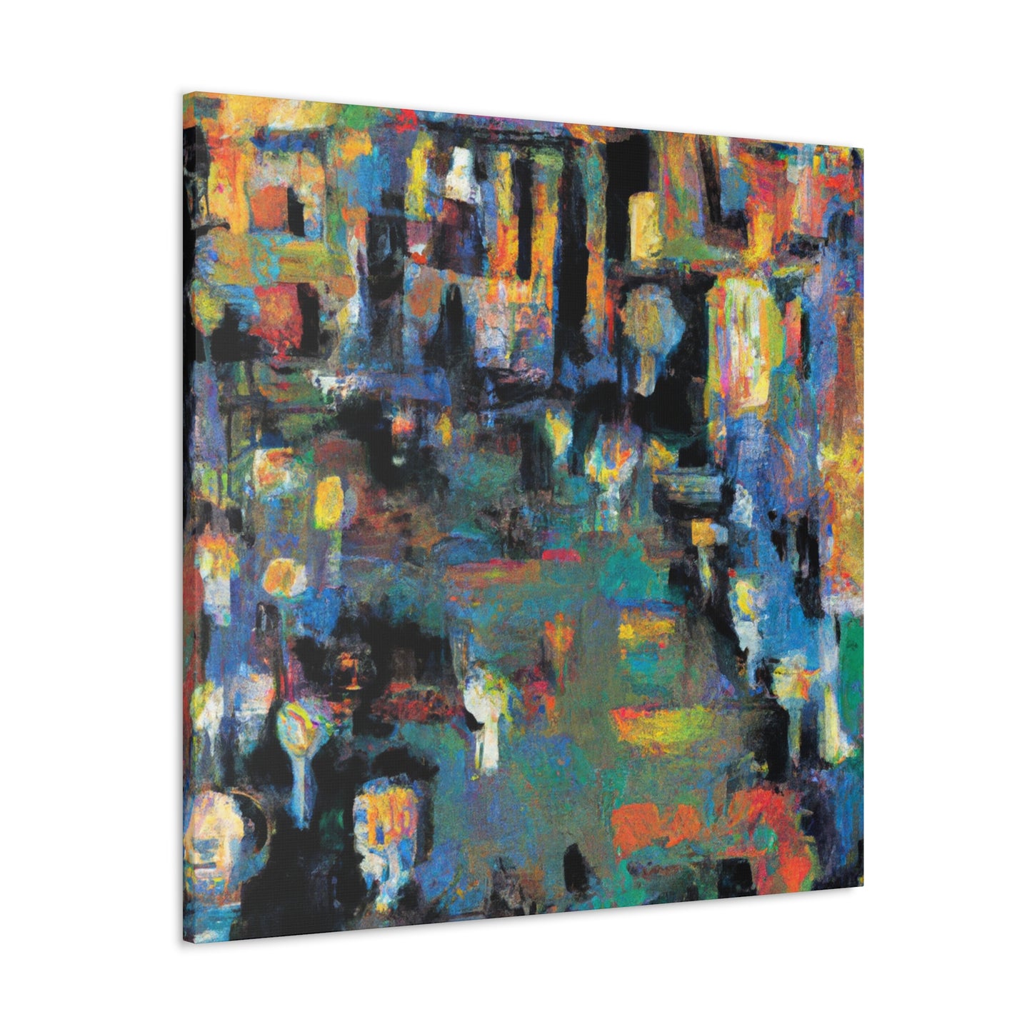 "Modernist Burst of Color" - Canvas