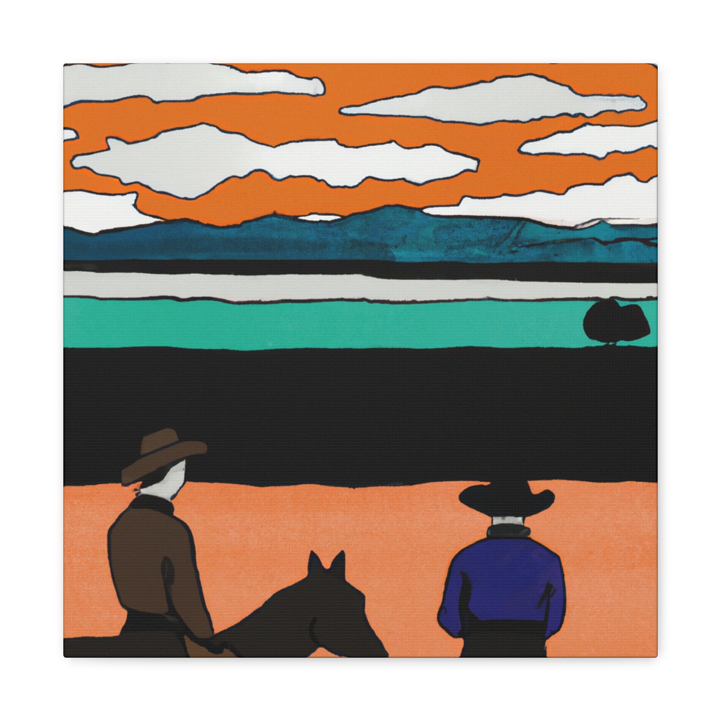 "Westward Western Wonder" - Canvas