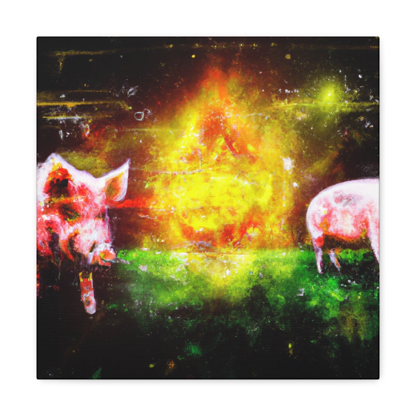 Pig's Surreal Dream - Canvas