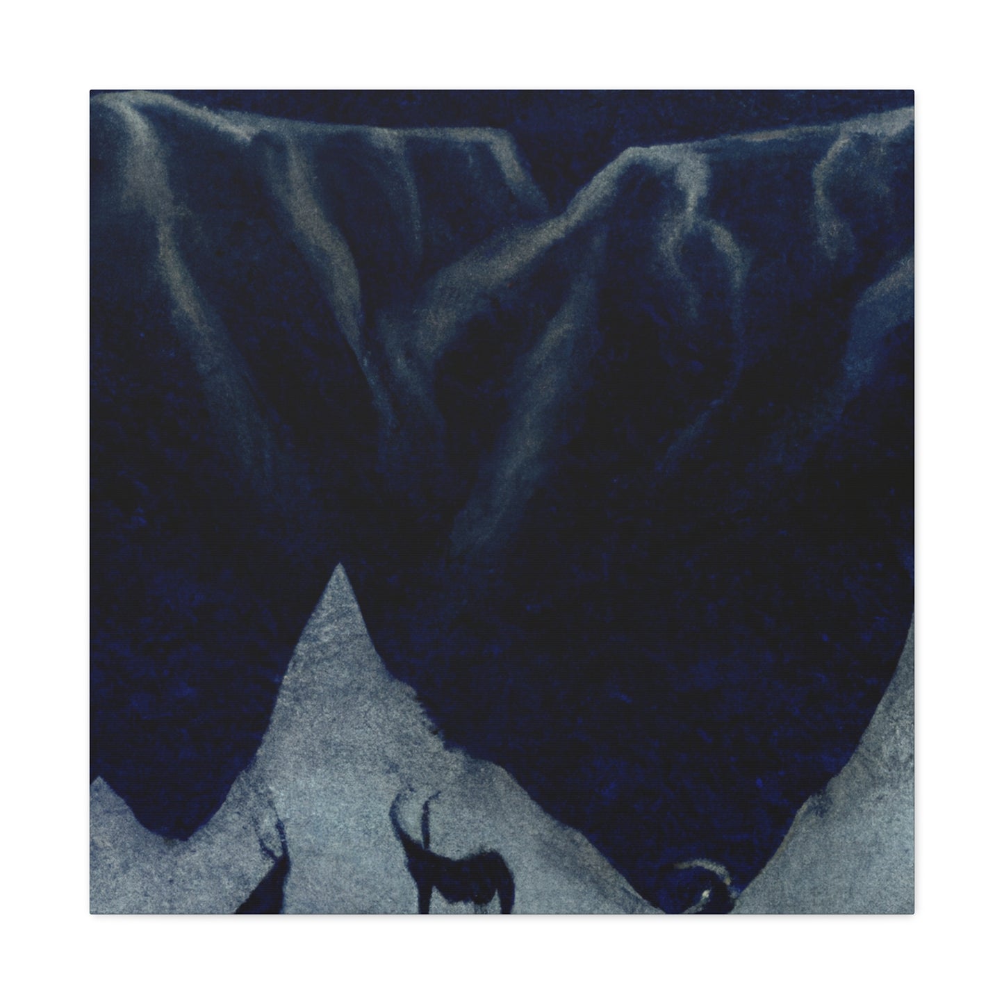 Mountain Goats Wondering - Canvas