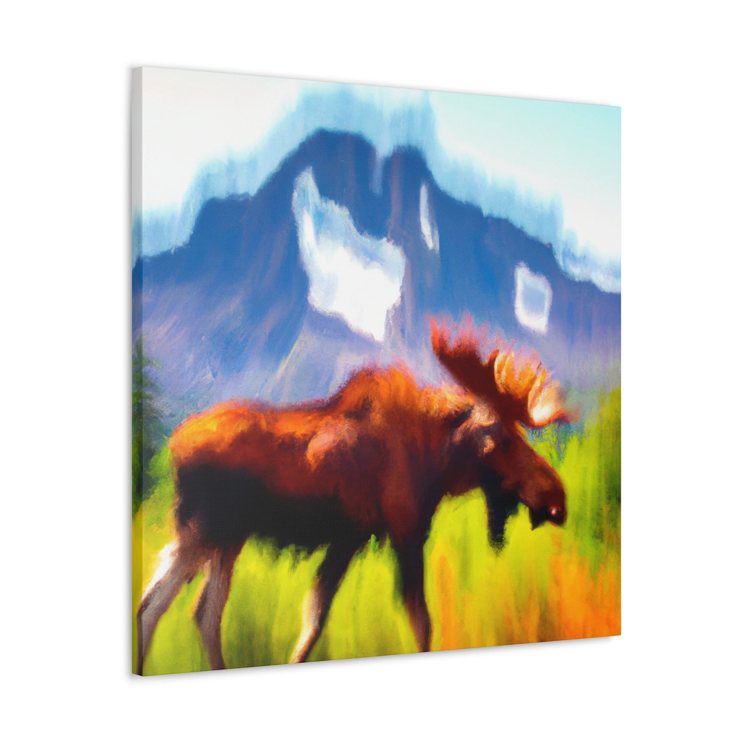 Moose in Impressionism - Canvas