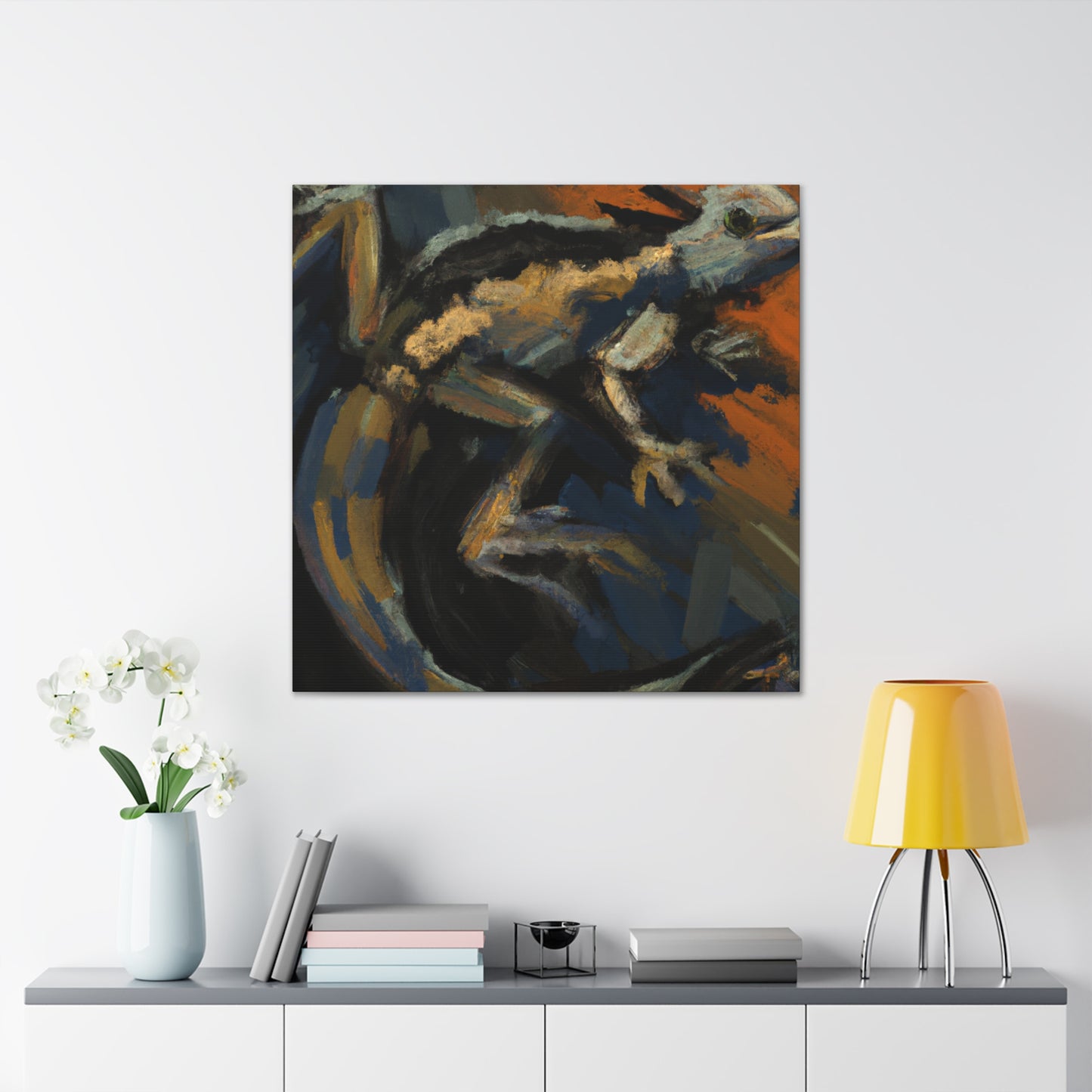 "Lizard Dance of Abstraction" - Canvas