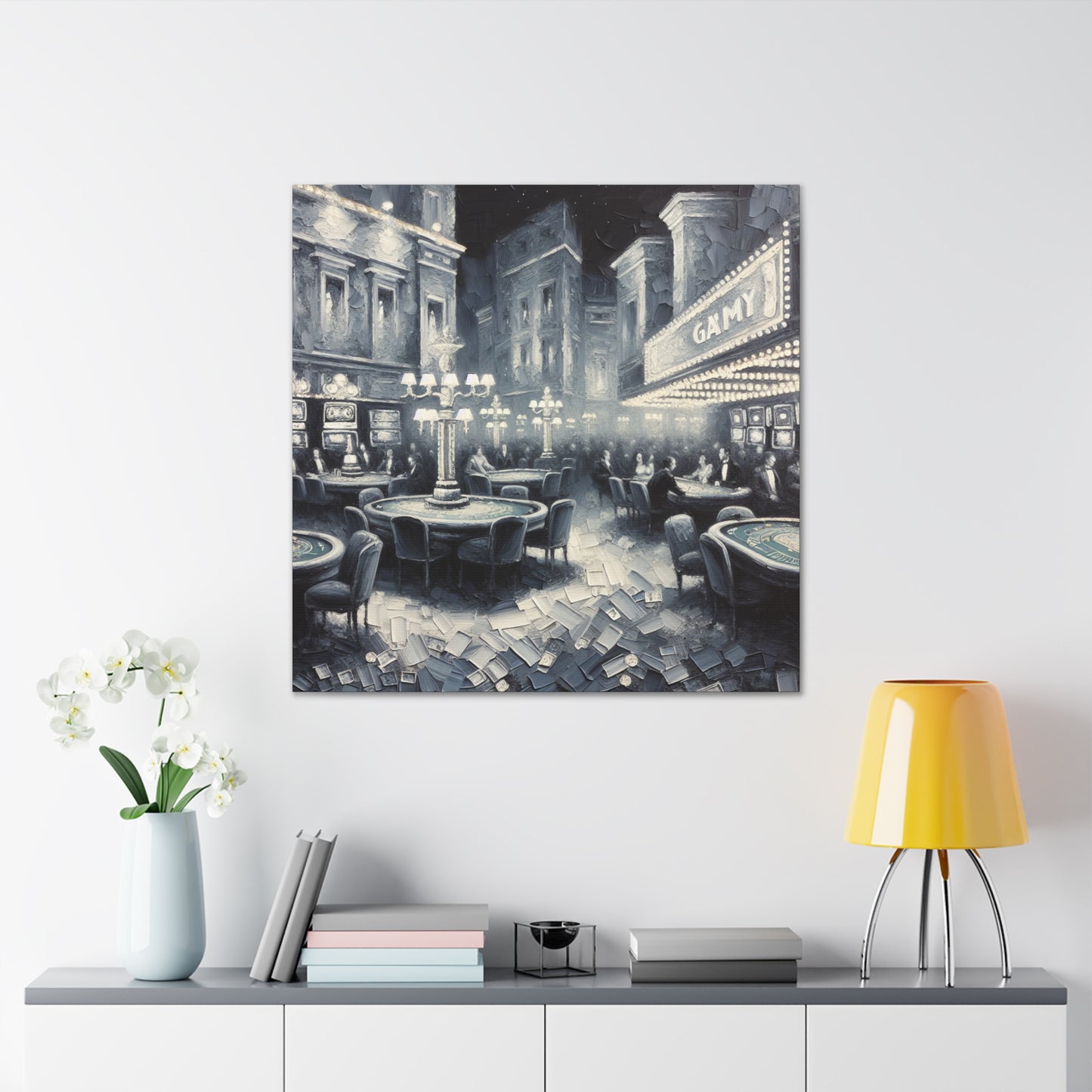 Gilded Gaming Hall Masterpiece - Canvas