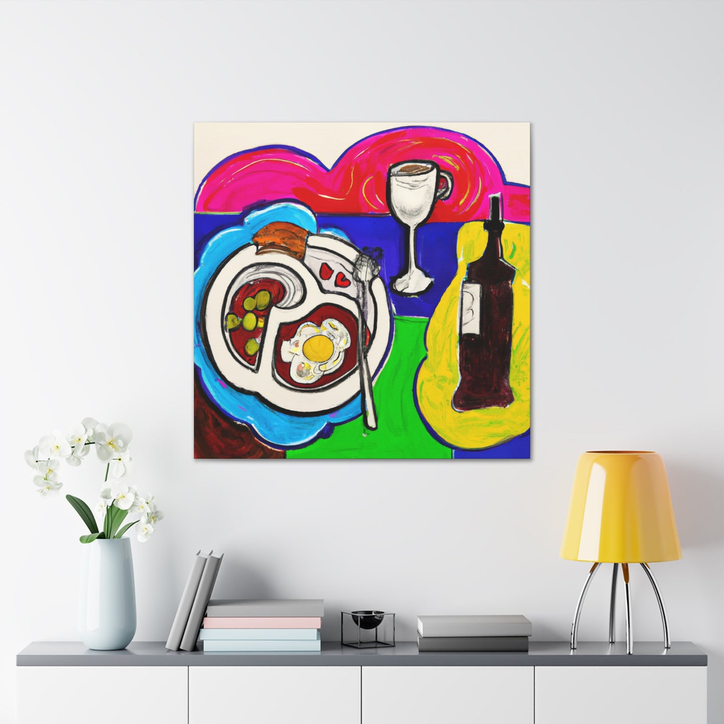 Dinner Table Delight - Canvas