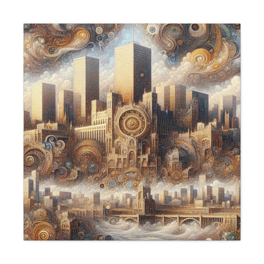 "Majestic Metropolis Ascending" - Canvas