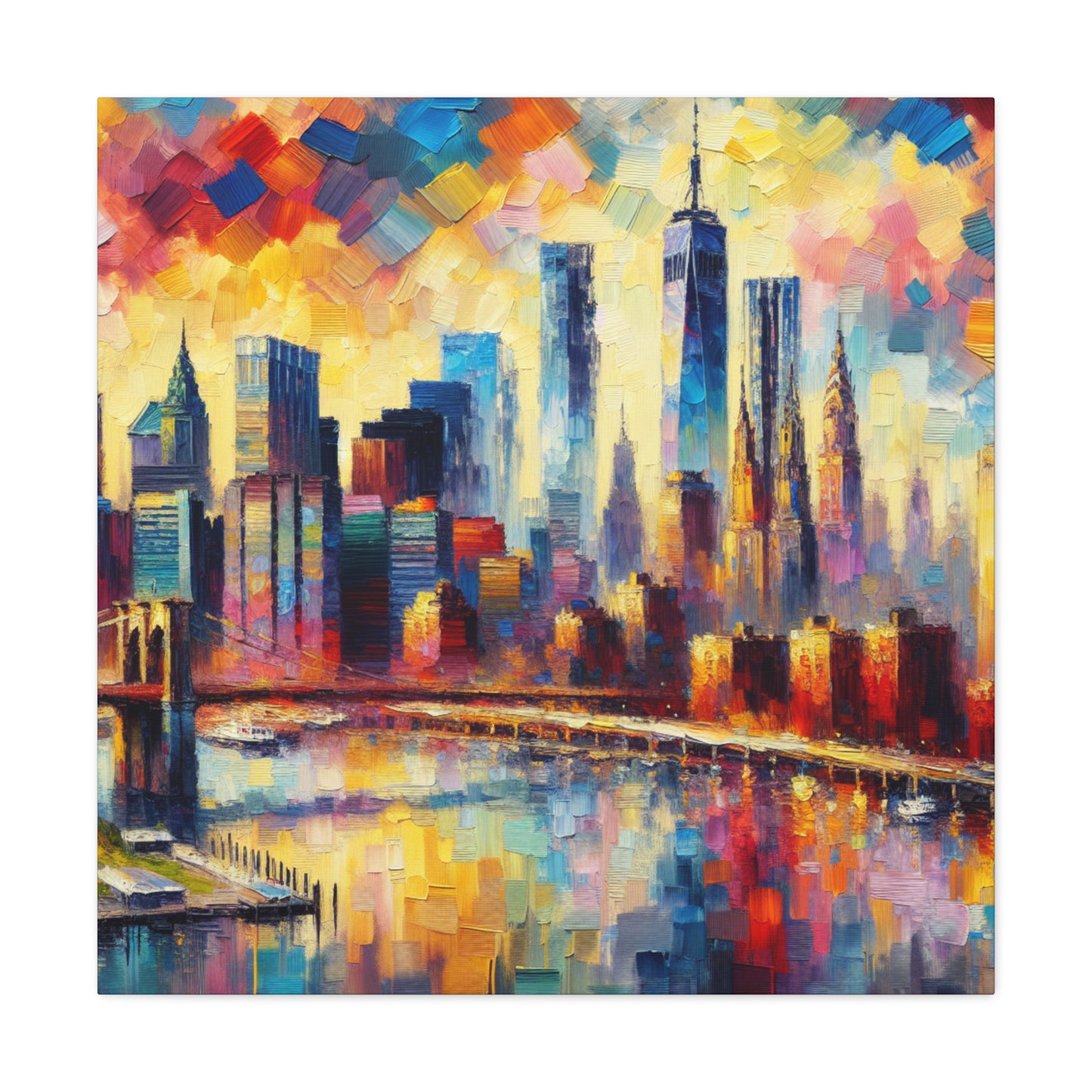 "Enchanting Melodies of Manhattan" - Canvas