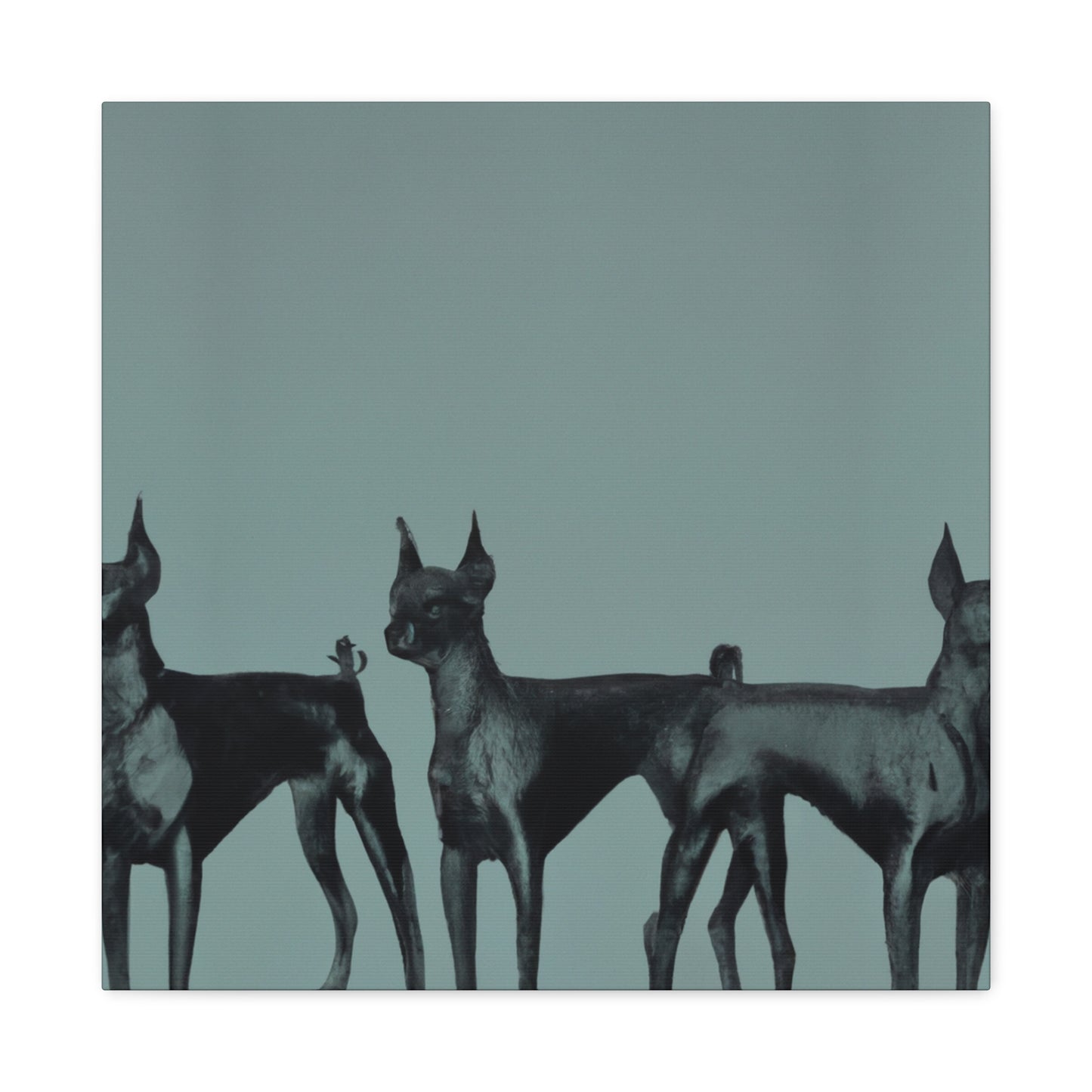 Doberman Dreamscape Scene - Canvas