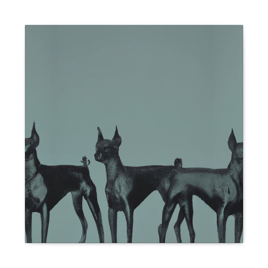 Doberman Dreamscape Scene - Canvas