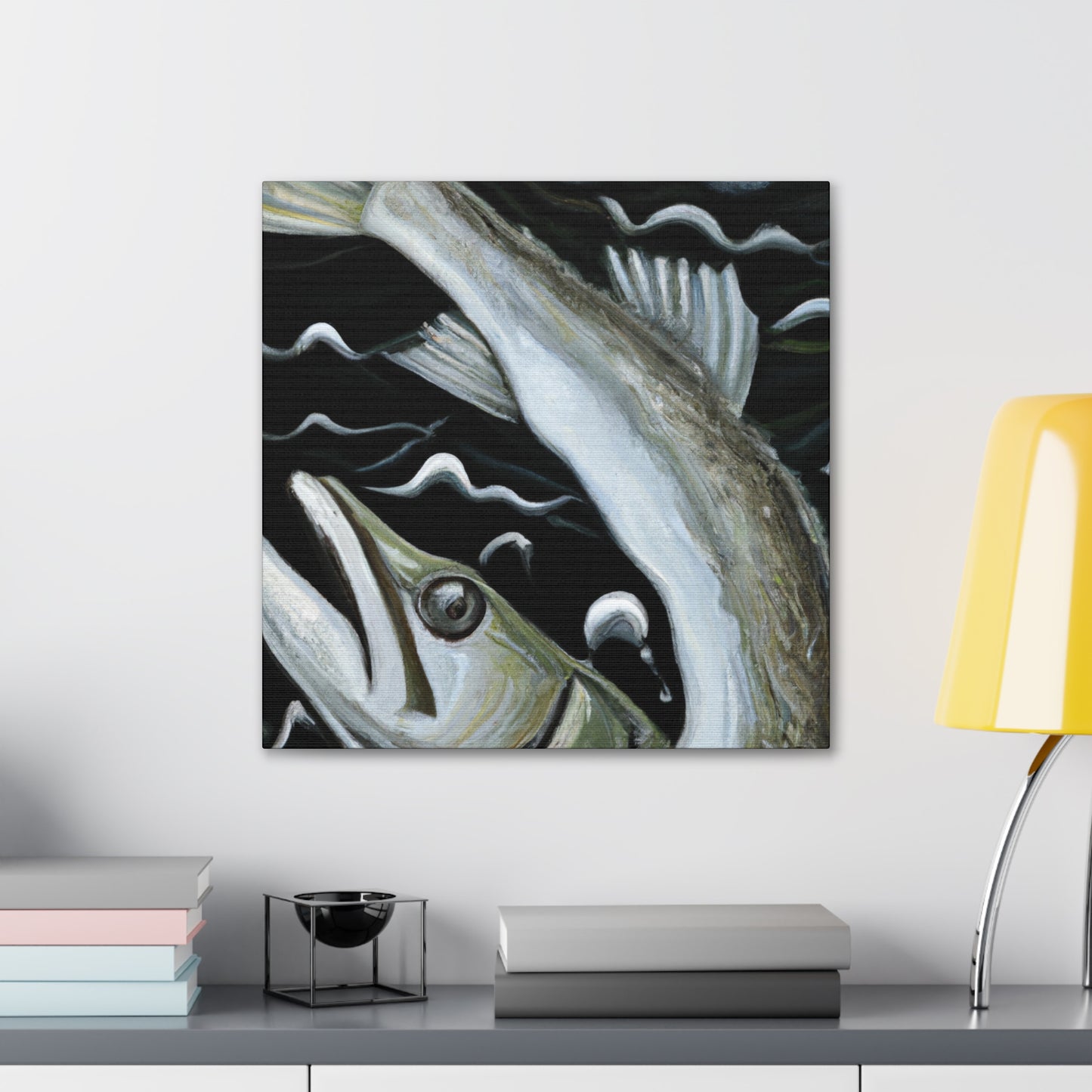 "Majestic Walleye Capture" - Canvas