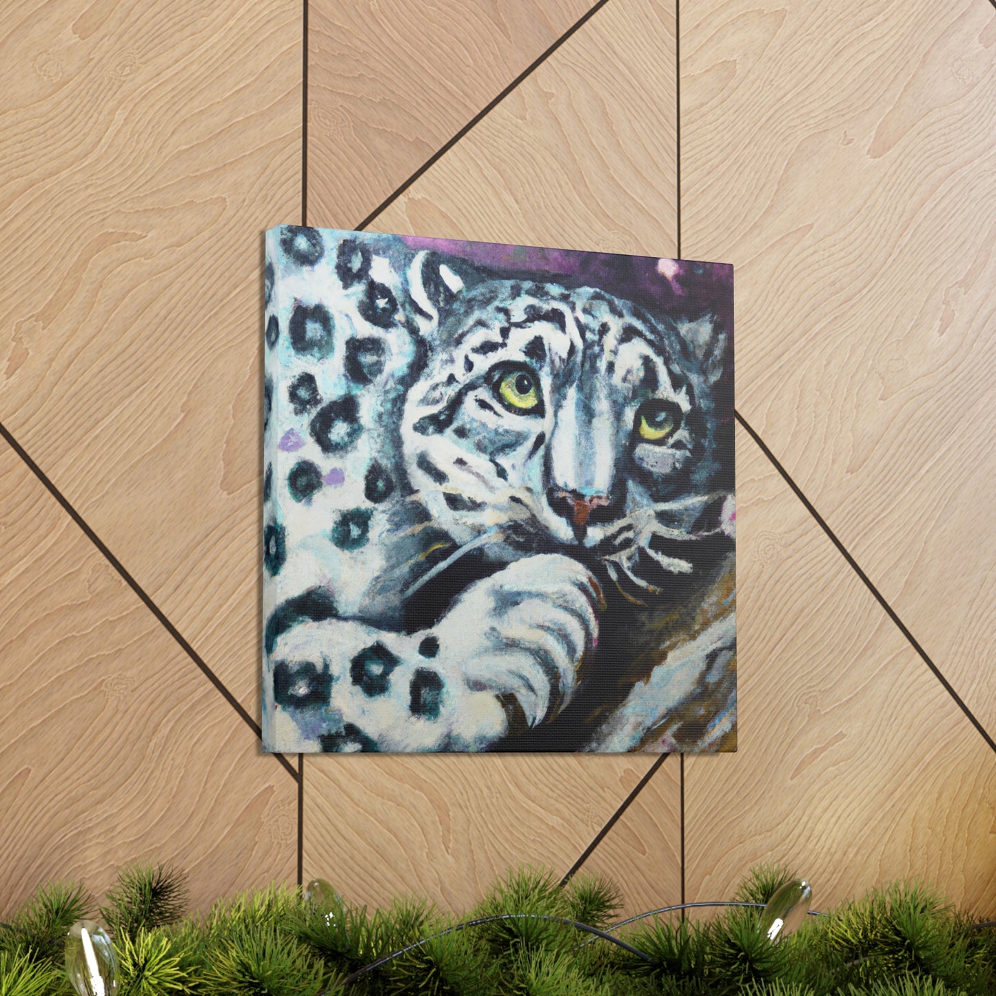 Snow Leopard Surrealism - Canvas