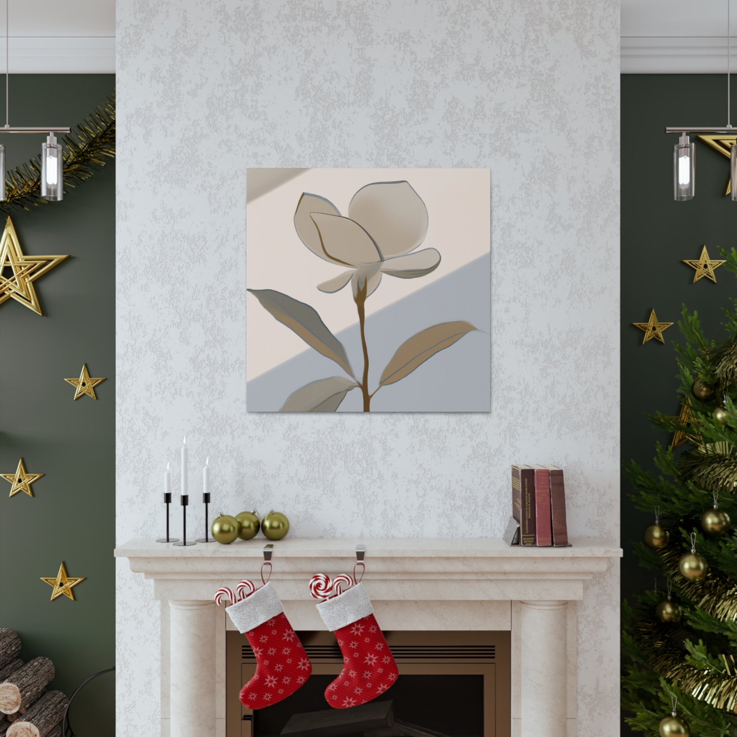 Gardenia in Deco Style - Canvas