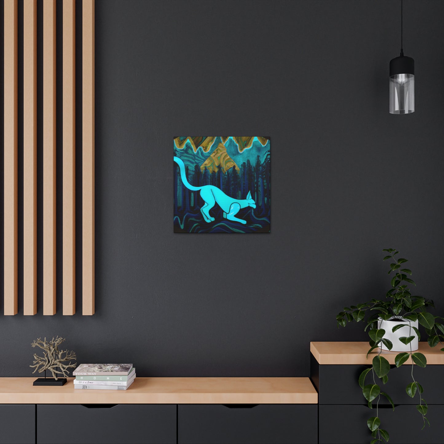 Cougar in Motion Art - Canvas