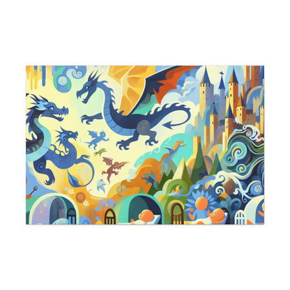 Enchanting Dragon Dreamscape - Canvas