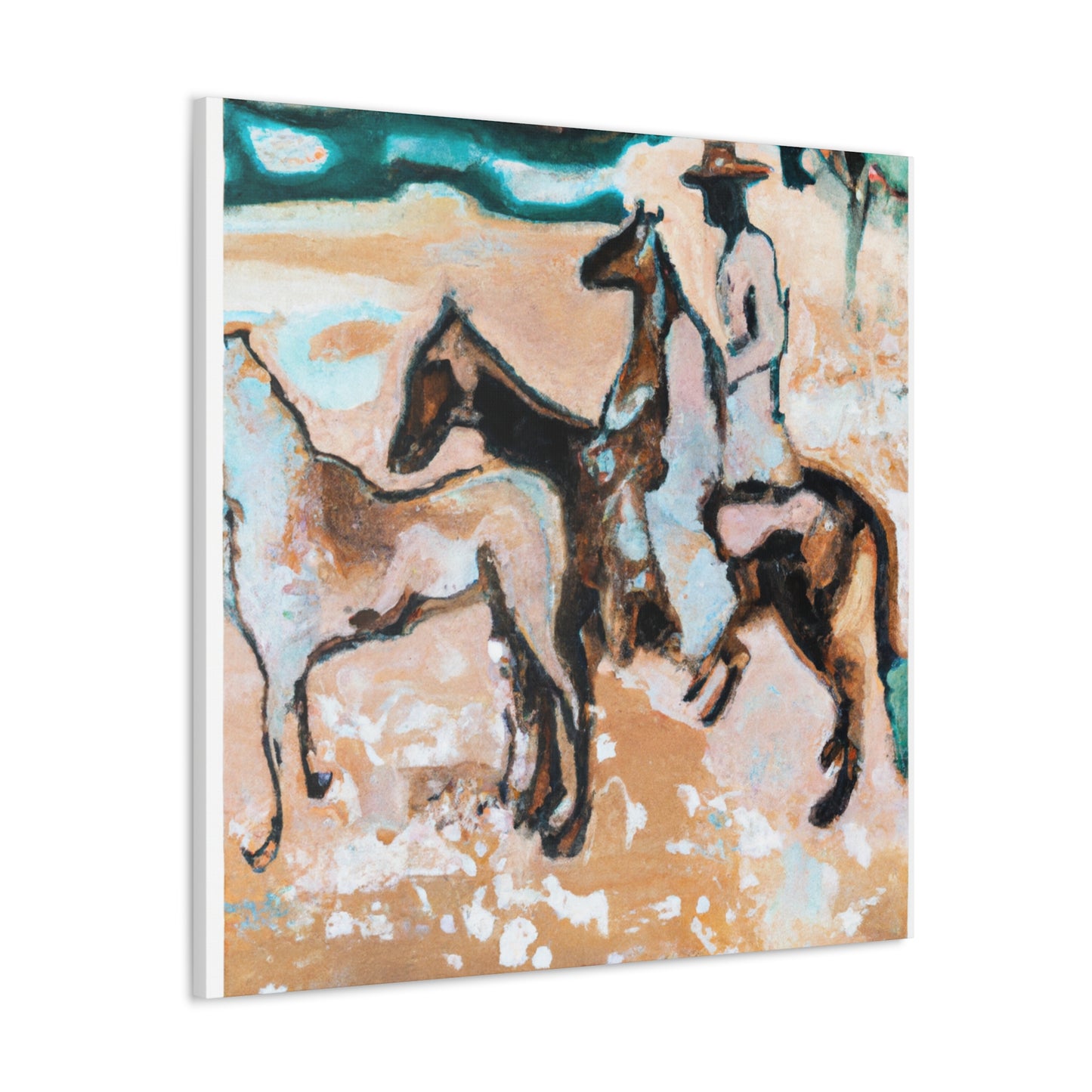 Grazing Horses; 1940 - Canvas