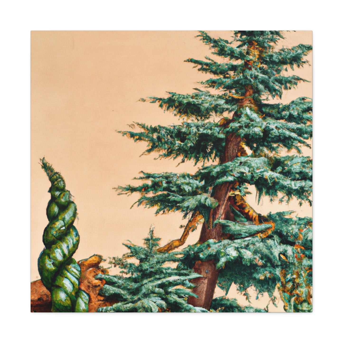 "Fir Tree in Bloom" - Canvas