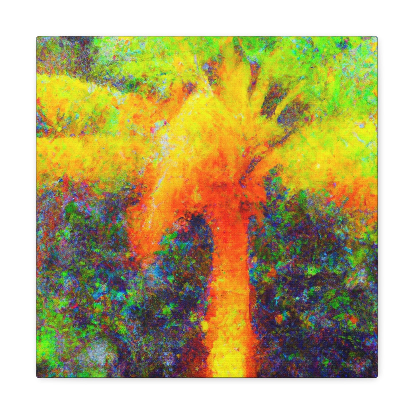 Palm Tree Impressionism - Canvas