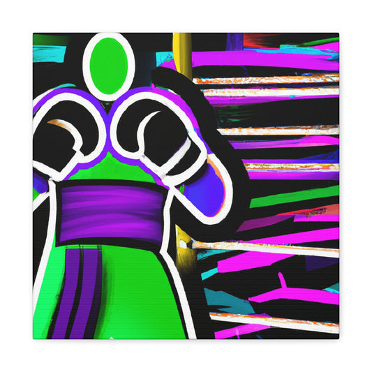 Raging Boxing Combatants - Canvas