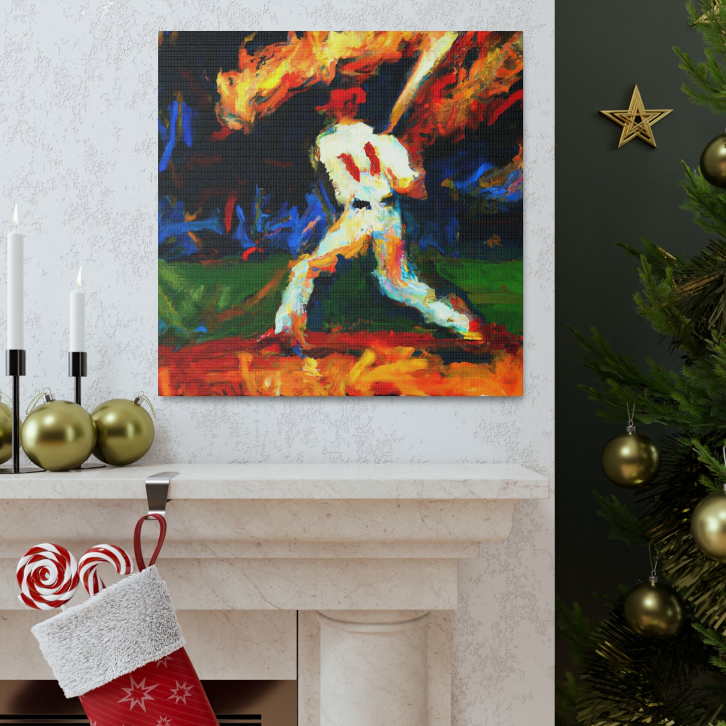 Catching a Fly Ball - Canvas