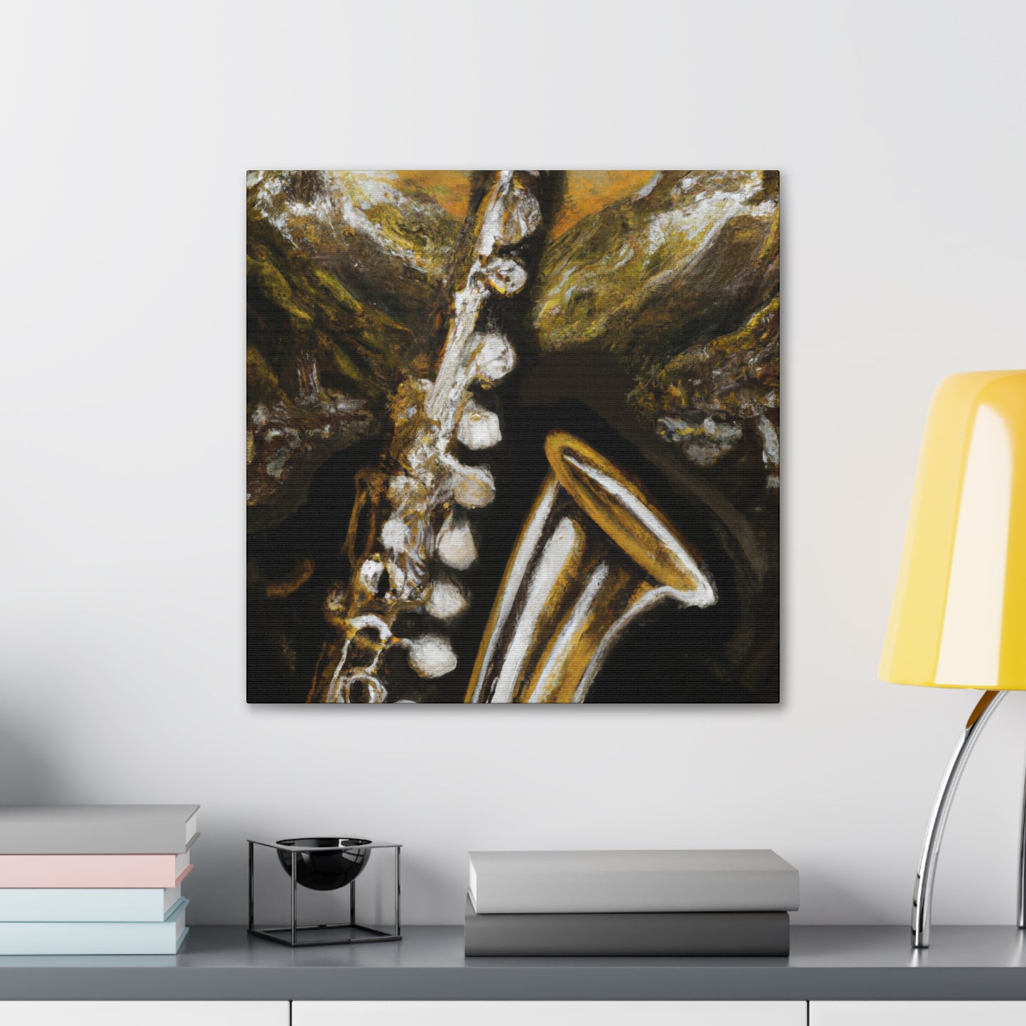 "Clarinet in Reflection" - Canvas