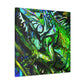 "Iguana in Expressionism" - Canvas