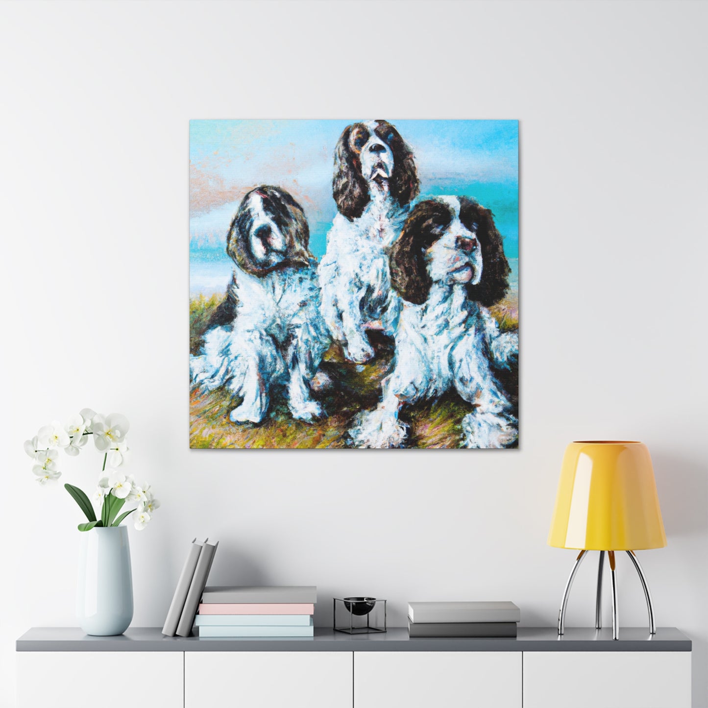 English Springer Dreams - Canvas