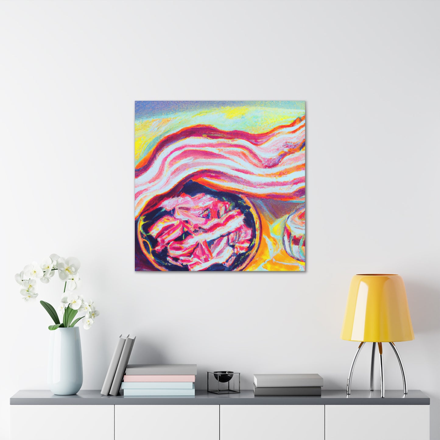 "Surreal Bacon Dreamscape" - Canvas