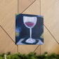 "Wine Glass Reflection" - Canvas