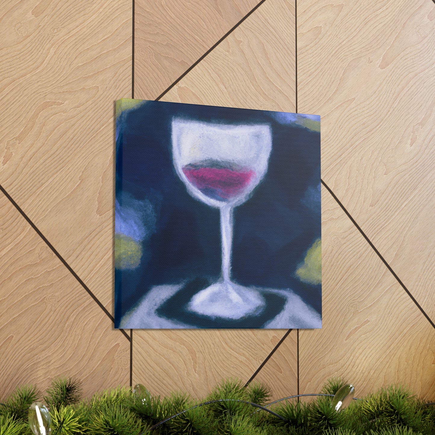 "Wine Glass Reflection" - Canvas