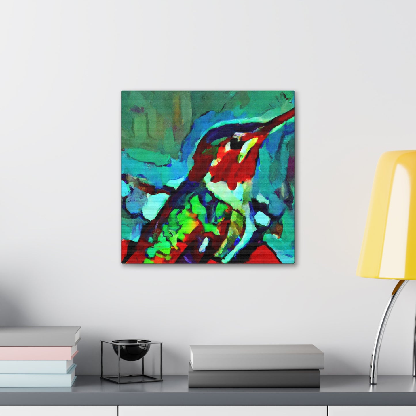 "Hummingbird of Abstraction" - Canvas