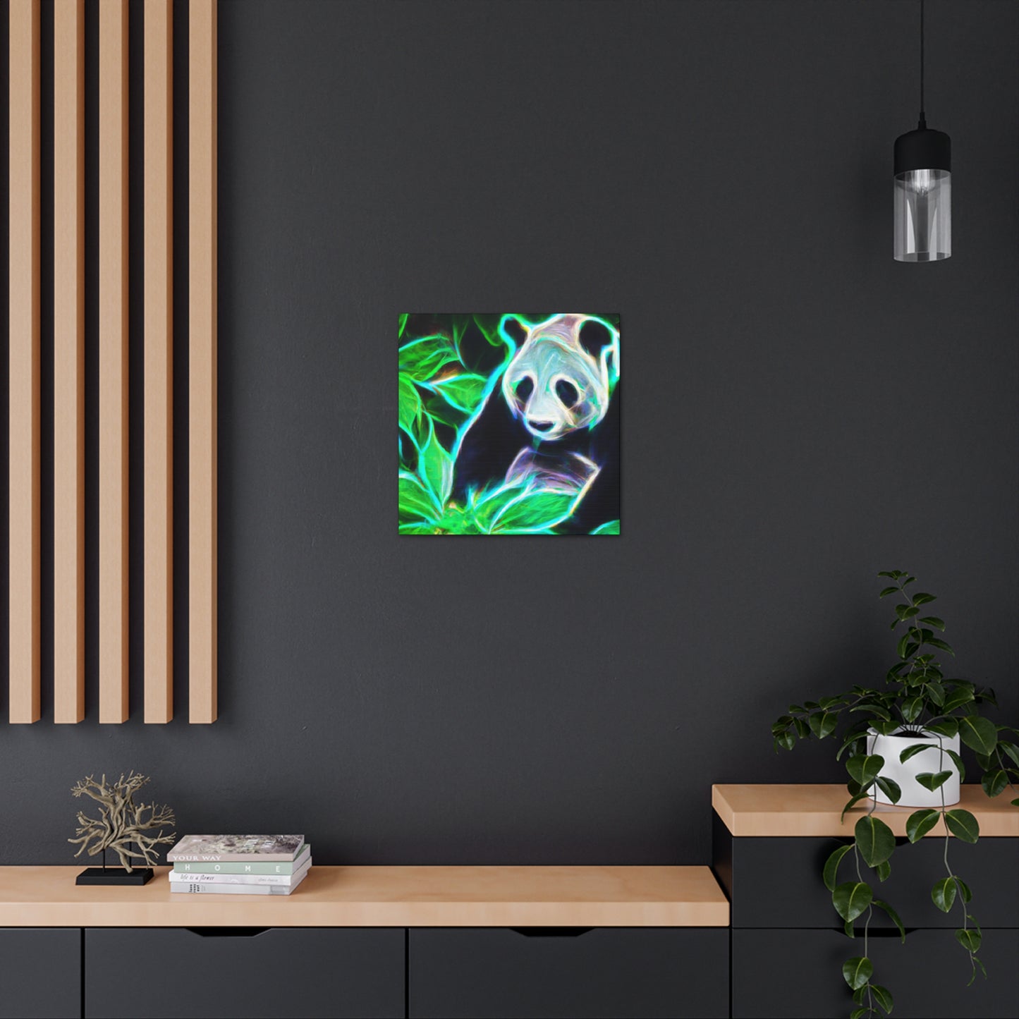 Giant Panda Mosaic Art - Canvas