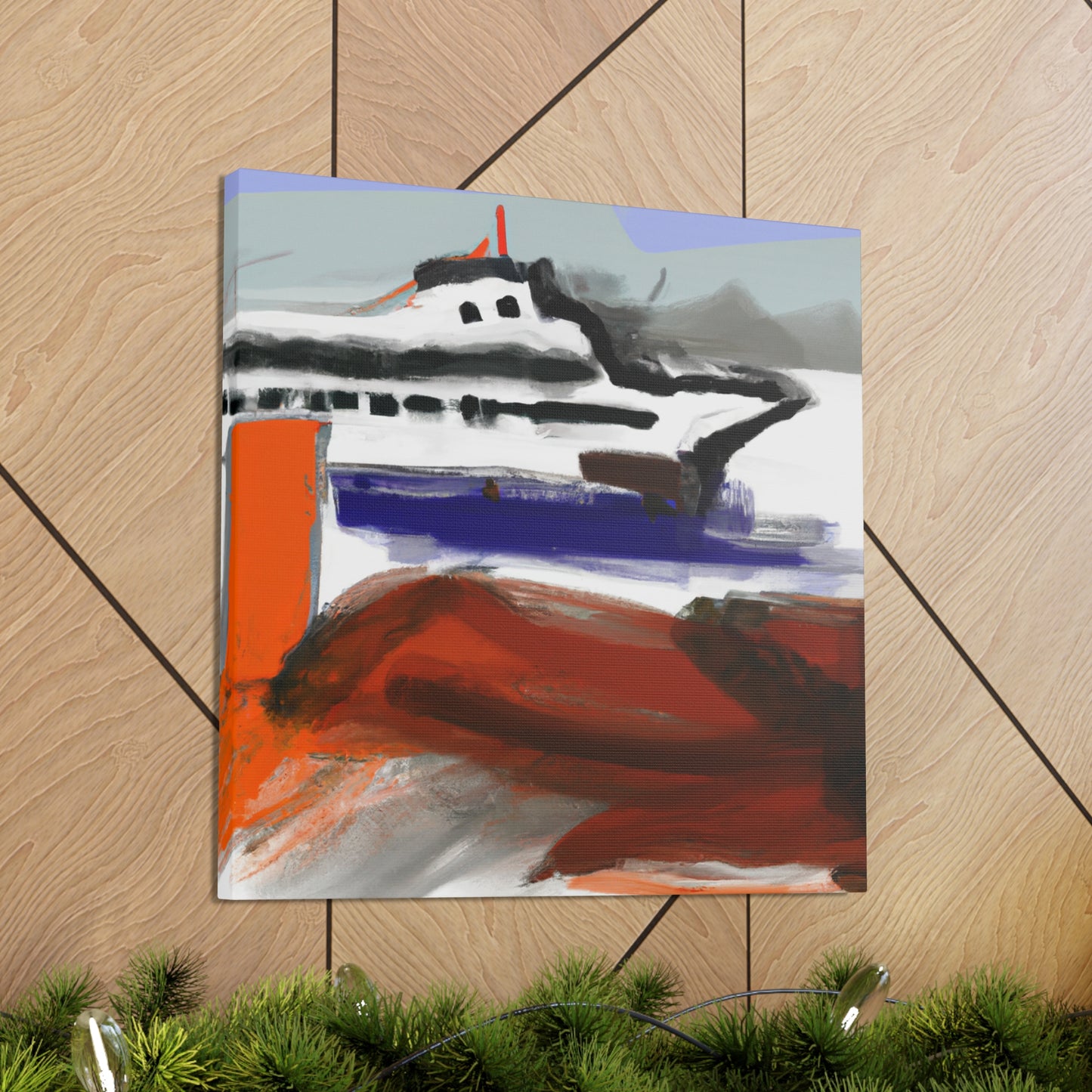 Ferry on the Horizon - Canvas