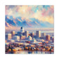 "Utah's Ethereal Cityscape" - Canvas