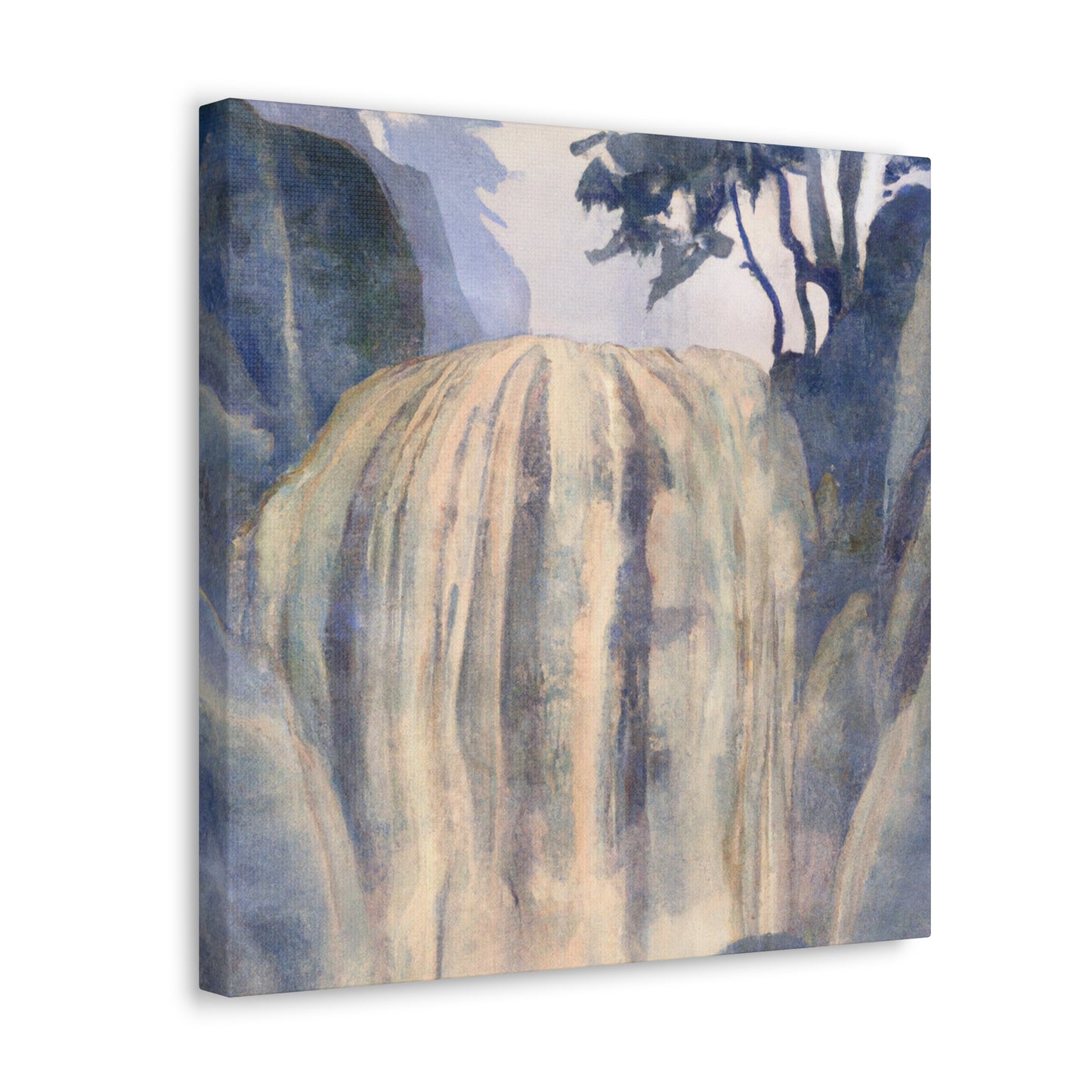 "Waterfall in Moonlight" - Canvas