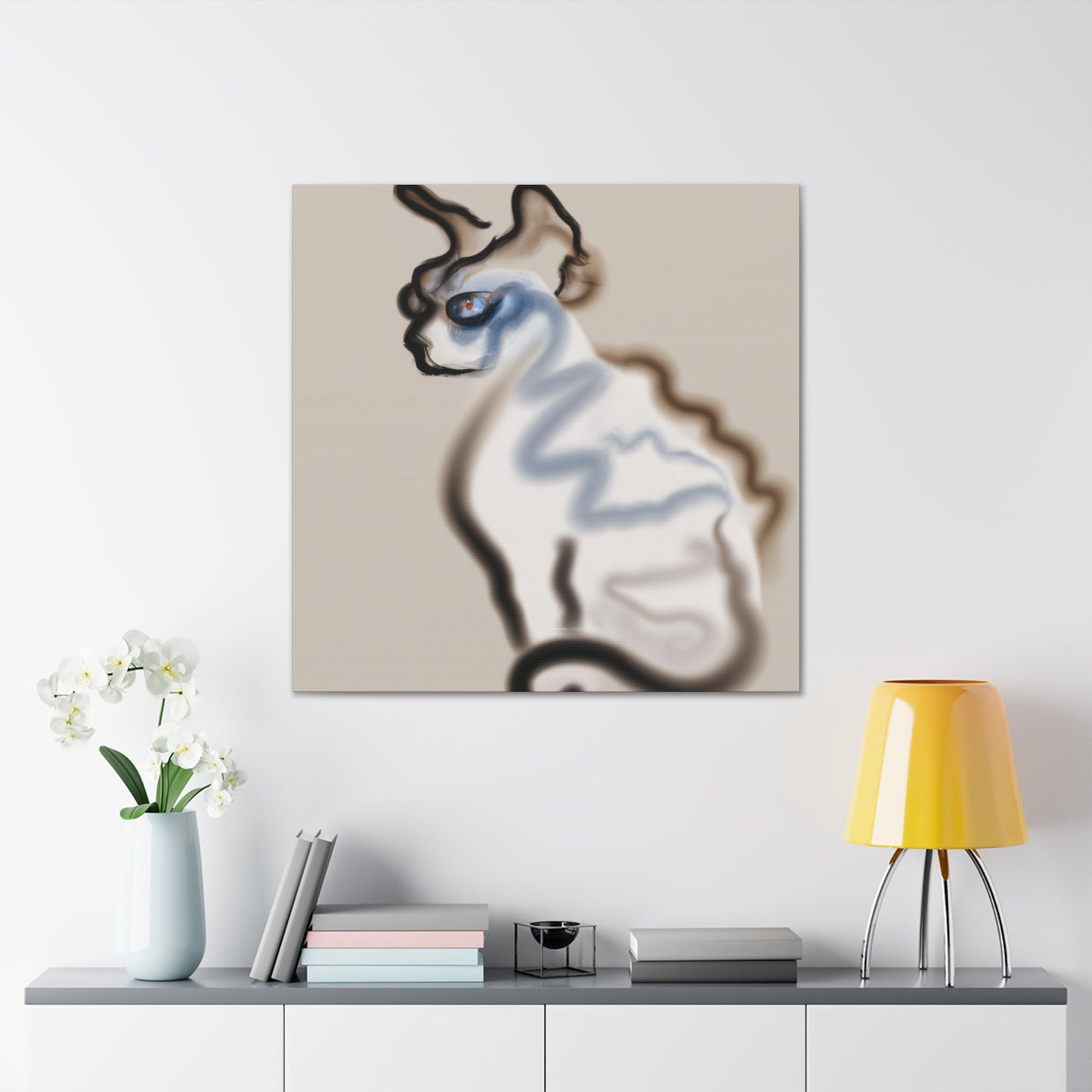 "Devon Rex Minimalism" - Canvas